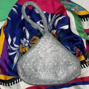 DSW Silver Embellished Clutch